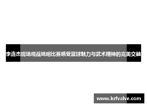 李连杰现场观战姚明比赛感受篮球魅力与武术精神的完美交融